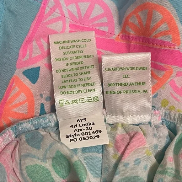 Lilly Pulitzer Katia Shorts Caribbean Citrus Women's Shorts XS NWT - Picture 8 of 15